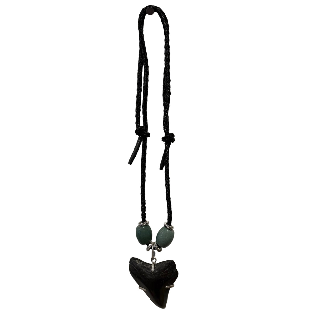 Megalodon Tooth Necklace - full length view