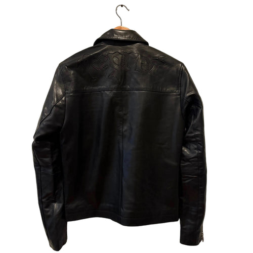 Regret Multi-Zip Leather Jacket - Back View