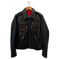 Regret Multi-Zip Leather Jacket - Front View
